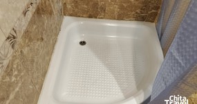 Сан.узел - раковина, унитаз, душ.